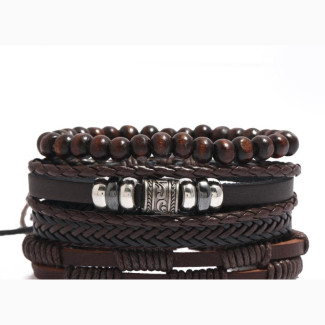 Luxury 4in1 Leather Bracelets for Unisex