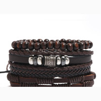 Luxury 4in1 Leather Bracelets for Unisex