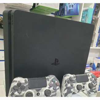 Sony PS4 Slim Console With 2 Controller Pads - Clean and Neatly Used