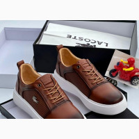 Lacoste Men#039;s Classic Leather Flat Shoes - Brand New