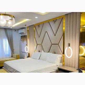 King Size Bedframe With Bedside and Mirror