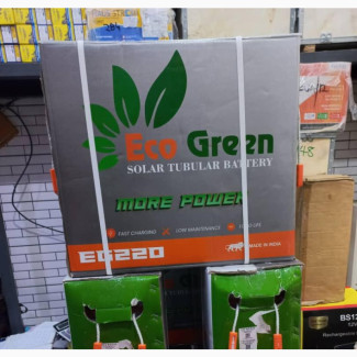Eco Green Solar Tubular Battery - More Power for Your Inverter