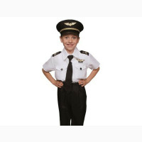 Pilot Costume For Children - Black And White