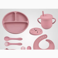 Silicone Feeding Set, Nine(9) Pieces. All Colours, BPA Free