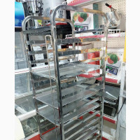 Stainless Steel Single Line Tray Trolley
