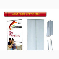 Retractable Roll Up Banner Stand for Conferences and Trade Shows
