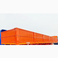 4 Axle 100ton Dropside Flatbed Trailer With Sidewall