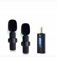 Wireless Dual Microphone for Phones, Camera, Speakers