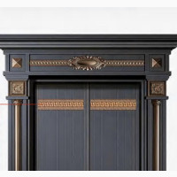 Brand New 7ft by 5ft German Copper Security Door (Blue and Gold Design)