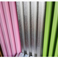 Silver, Lemon, and Pink Color Fluted Panel
