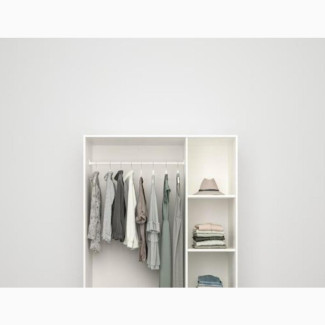 White Open Wardrobe