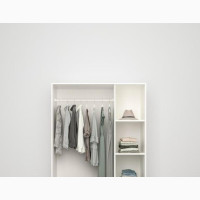 White Open Wardrobe