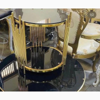 Exquisite Marble Top Center Table and Sidestool