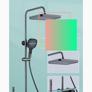 Piano LED Standing Shower