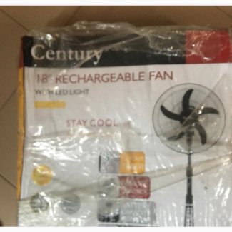 Century 18” Rechargeable Fan With Led Light