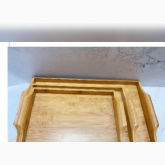 Wooden Bamboo Rectangular Trays