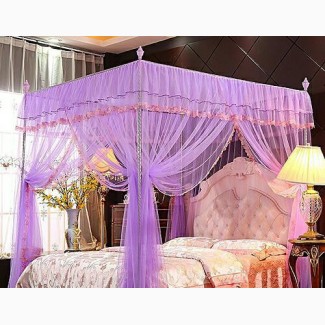 Mosquito Net With Poles And Free Mosquito Repellant Clip