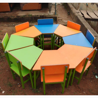 Children Furniture. Chair and Table Set for Ages 2 to 8