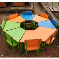 Children Furniture. Chair and Table Set for Ages 2 to 8