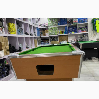 Marble With Coin Operated Snooker Board