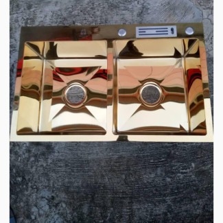 Gold Colored Hand Made Kitchen Sink