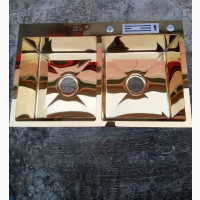 Gold Colored Hand Made Kitchen Sink