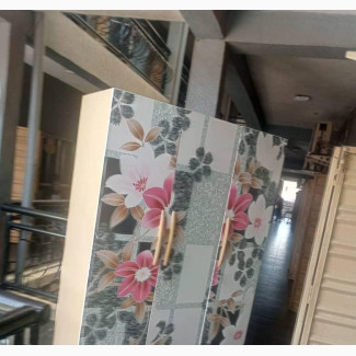 3 Doors Modern Metal Wardrobe