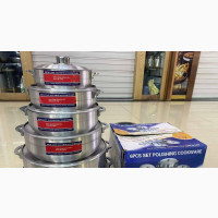 Aluminium Pots Set - Brand New, Silver Color