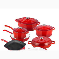 7pcs Set Cast Iron Pot