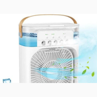 Air Conditioner Fan - 5 Wind Speeds Usb With 7 Colors Led Li