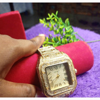 Stone Gold Chain Watch for Men