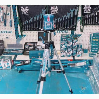TOTAL Self-Leveling Red Laser Beam Industrial SET WITH STAND