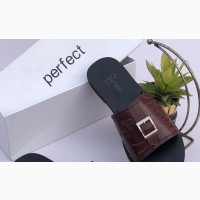 Men#039;s Quality Wine Leather Slippers