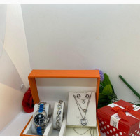 Set of Wrist Watch, Bangle, Necklace Earring
