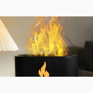 Realistic Fireplace Humidifier Crystal Salt Rock Flame