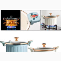 Glass Stovetop Pot 10L Cookware With Lid Stew Pot