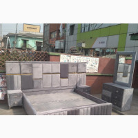 Quality 6by6 Set of Upholstery Padded Bed