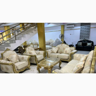 Luxury 7 Seater Living Room Royal Sofa Chair - Brand New