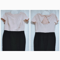 Stylish MS Office Dress - Black and Pink