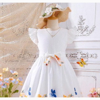 White Flower Girl Dress