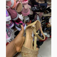 Gold Shiny Girl Shoe