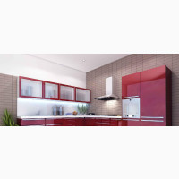 Modern Kitchen Cabinets With Upper Glass Units