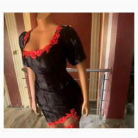 Mimi Divas Inbuilt Corset Dress - Size 14 - Black - Brand New