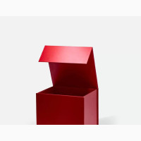 A5 Cube Red Magnetic Gift Box With Ribbon