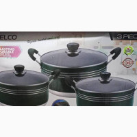 Kinelco 3 Piece Aluminium Non-Stick Cookware Set - Brand New