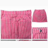 Victor Glemaud Women#039;s Pink/White Striped Cotton