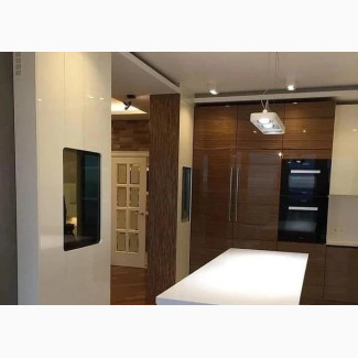 Kitchen Cabinets in HDF and MDF With Marble Top