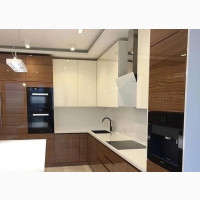 Kitchen Cabinets in HDF and MDF With Marble Top