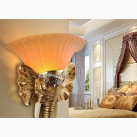 Elephant Head Wall L - Unique Carving Wood Design