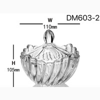 Diamonds Candy Glass Bowl { DM603-2}